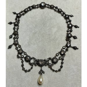 画像1: ジョージアンの素晴らしいダイアモンドネックレス1780年イギリス