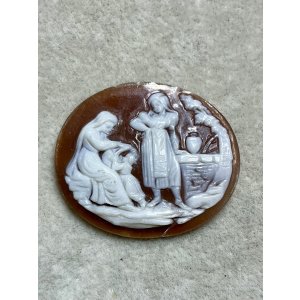 画像1: シェルカメオルース1880年イギリス