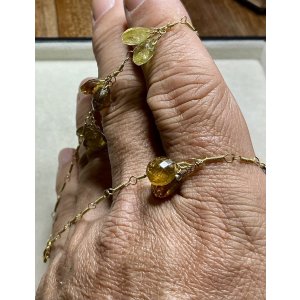 画像4: ブラウン&グリーンガーネットのネックレス1960年イギリス