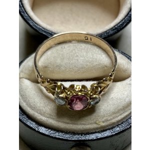 画像10: ビクトリア時代のダイアモンド＆ガーネットリング1880年イギリス