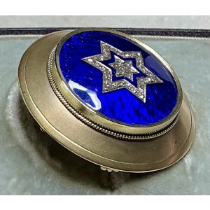 画像27: ダビデの星のローズカットダイアモンド＆エナメルブローチ1880年イギリス