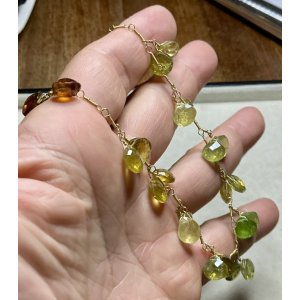 画像5: ブラウン&グリーンガーネットのネックレス1960年イギリス