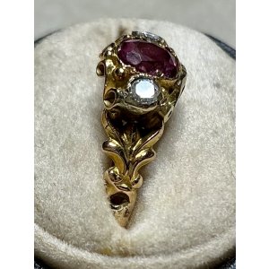 画像14: ビクトリア時代のダイアモンド＆ガーネットリング1880年イギリス