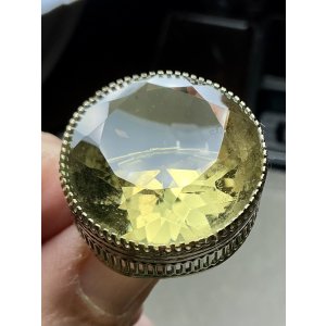 画像9: 素晴らしい金細工の巨大シトリンゴールドリング1920年イギリス