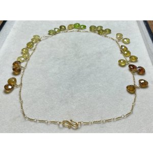 画像10: ブラウン&グリーンガーネットのネックレス1960年イギリス