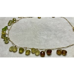 画像7: ブラウン&グリーンガーネットのネックレス1960年イギリス