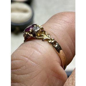 画像7: ビクトリア時代のダイアモンド＆ガーネットリング1880年イギリス