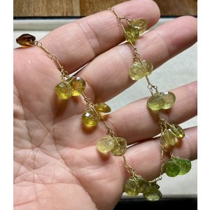 画像6: ブラウン&グリーンガーネットのネックレス1960年イギリス