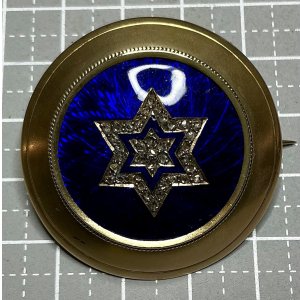 画像10: ダビデの星のローズカットダイアモンド＆エナメルブローチ1880年イギリス