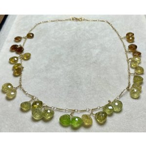 画像14: ブラウン&グリーンガーネットのネックレス1960年イギリス