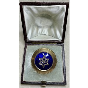 画像1: ダビデの星のローズカットダイアモンド＆エナメルブローチ1880年イギリス