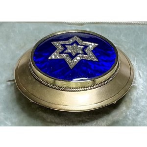 画像26: ダビデの星のローズカットダイアモンド＆エナメルブローチ1880年イギリス