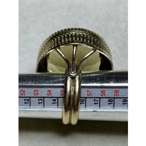 画像6: 素晴らしい金細工の巨大シトリンゴールドリング1920年イギリス