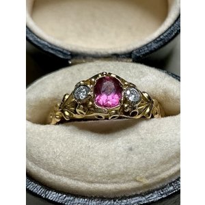 画像16: ビクトリア時代のダイアモンド＆ガーネットリング1880年イギリス