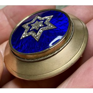 画像21: ダビデの星のローズカットダイアモンド＆エナメルブローチ1880年イギリス