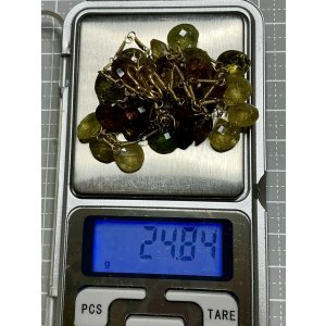 画像2: ブラウン&グリーンガーネットのネックレス1960年イギリス