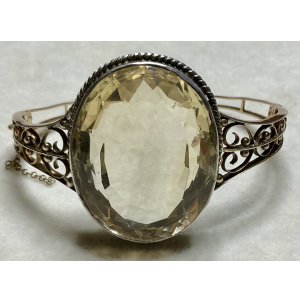 画像11: 大きくて綺麗なシトリンのゴールドブレスレット1880年イギリス