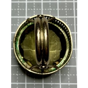 画像3: 素晴らしい金細工の巨大シトリンゴールドリング1920年イギリス