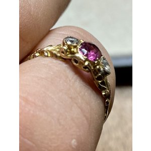 画像4: ビクトリア時代のダイアモンド＆ガーネットリング1880年イギリス