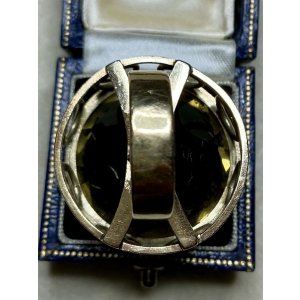 画像17: 巨大なシトリンのゴールドリング1920年イギリス