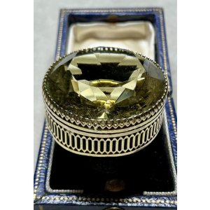 画像27: 素晴らしい金細工の巨大シトリンゴールドリング1920年イギリス