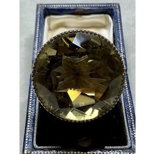 画像20: 巨大なシトリンのゴールドリング1920年イギリス