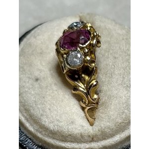 画像12: ビクトリア時代のダイアモンド＆ガーネットリング1880年イギリス