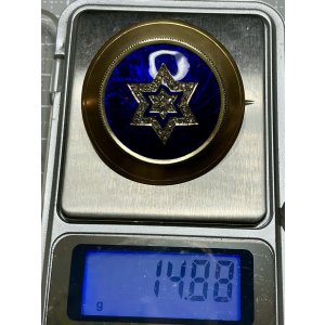 画像8: ダビデの星のローズカットダイアモンド＆エナメルブローチ1880年イギリス