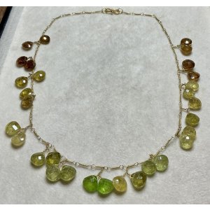 画像15: ブラウン&グリーンガーネットのネックレス1960年イギリス