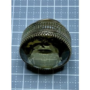 画像5: 素晴らしい金細工の巨大シトリンゴールドリング1920年イギリス