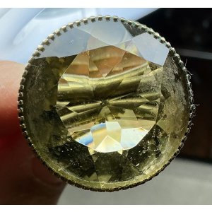 画像7: 素晴らしい金細工の巨大シトリンゴールドリング1920年イギリス