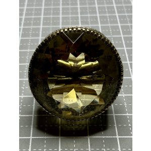 画像4: 素晴らしい金細工の巨大シトリンゴールドリング1920年イギリス