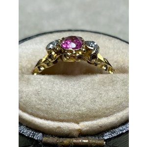 画像13: ビクトリア時代のダイアモンド＆ガーネットリング1880年イギリス