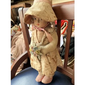 画像4: 横目が可愛いフェルトドール1930年イギリス