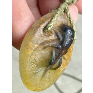 画像10: パート・ド・ヴェールのハチのペンダント　ワルター　1920年フランス