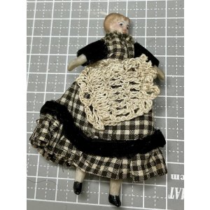 画像1: ドールハウス用ビスクドール1880年ドイツ