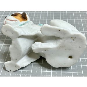 画像6: レースのボンネットを着せられて嫌がっているホイバッハビスクドッグ1905年ドイツ