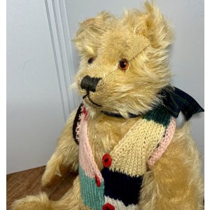 画像6: カラフルで可愛いチョッキを着たファーネールテディベア1940年イギリス