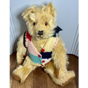 画像9: カラフルで可愛いチョッキを着たファーネールテディベア1940年イギリス
