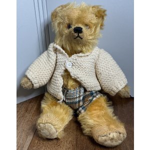 画像1: ファーネールのゴールデンモヘアテディベア1940年イギリス