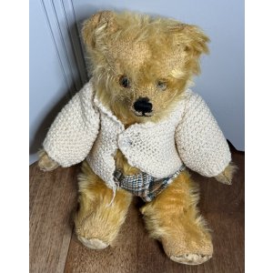 画像13: ファーネールのゴールデンモヘアテディベア1940年イギリス