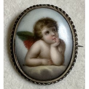 画像1: 小さくて可愛い天使のブローチ