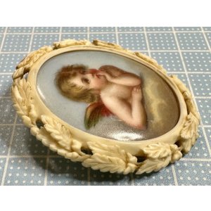 画像11: ラファエロの天使よりも可愛い顔のエンジェルブローチ