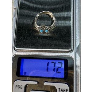 画像13: ダブルハートのターコイズ&パールリング