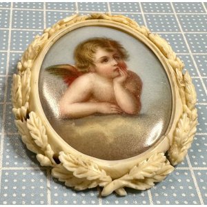 画像10: ラファエロの天使よりも可愛い顔のエンジェルブローチ