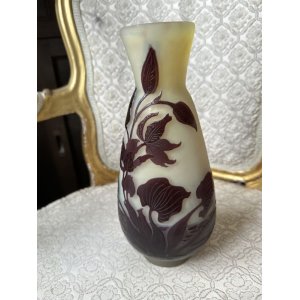 画像1: 睡蓮が素敵なエミールガレ花瓶