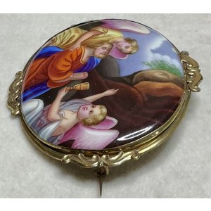 画像9: 鮮やかな色合いの陶版画のブローチ