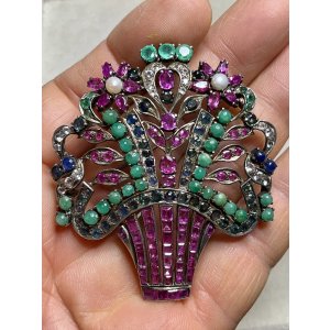 画像7: ジョージアンの綺麗な宝石のフラワーアレンジメント　1810年イギリス