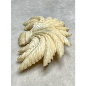 画像5: ビクトリア期アイボリーブローチ1880年イギリス