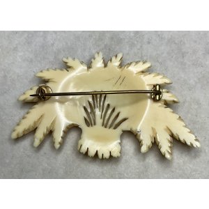 画像6: ビクトリア期アイボリーブローチ1880年イギリス